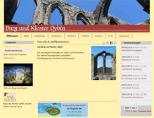 Tablet Screenshot of burgundkloster-oybin.com